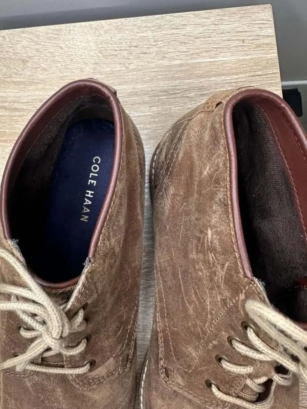 Cole Haan C30077 Grand.ØS Brown Leather Chukka Boots Men's 9.5M